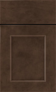 Seattle hardwood Cabinet Door in Dark Grey Wash Stain Finish
